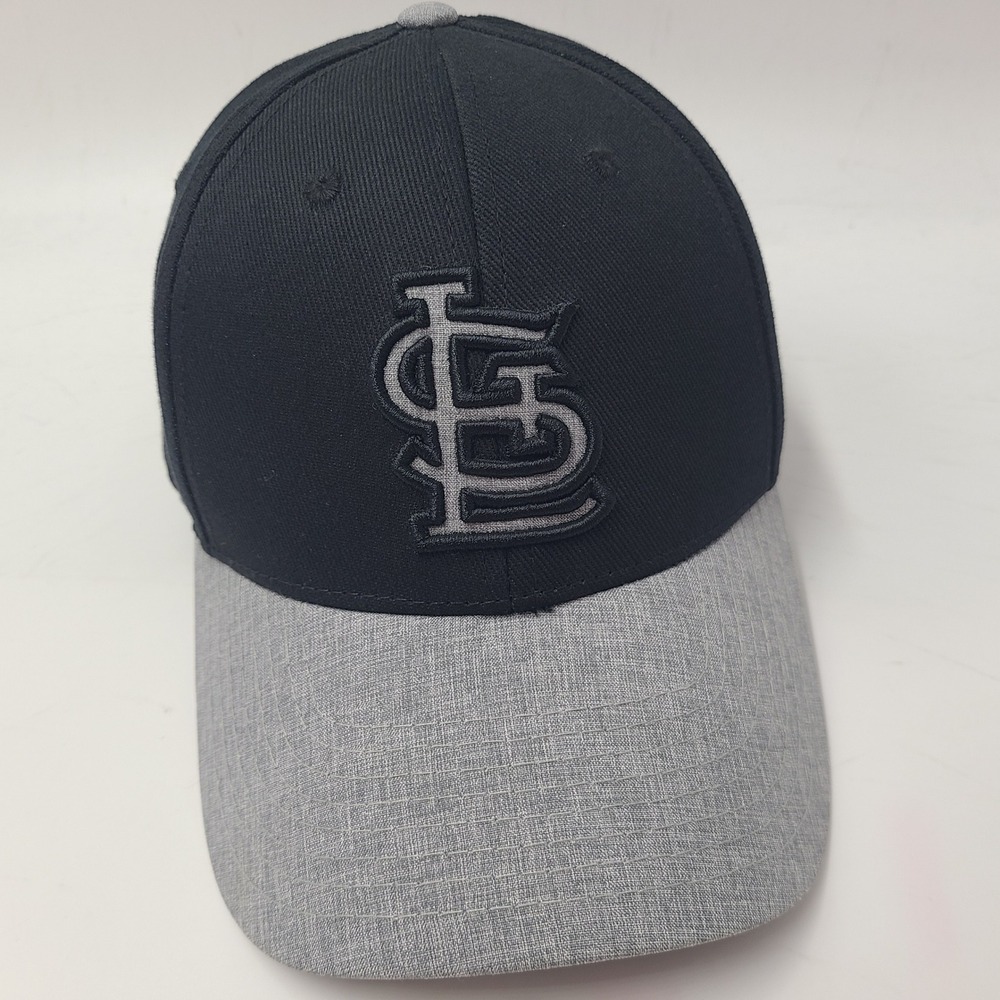 St Louis Cardinals Hat Adjustable Fan Favorite Black Gray MLB Baseball Logo Men